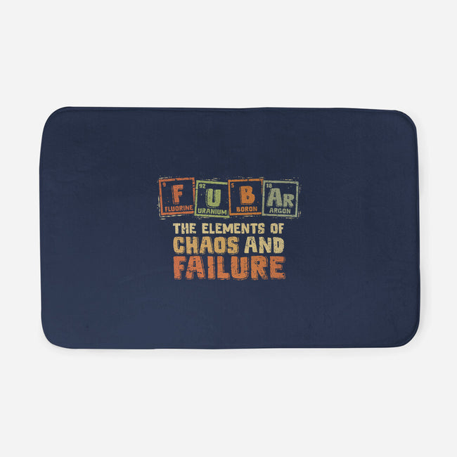 The Elements Of Chaos And Failure-None-Memory Foam-Bath Mat-kg07