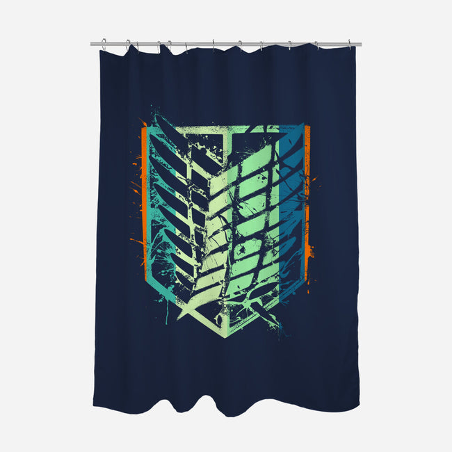 The Scouts Vintage-None-Polyester-Shower Curtain-rocketman_art