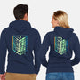 The Scouts Vintage-Unisex-Zip-Up-Sweatshirt-rocketman_art