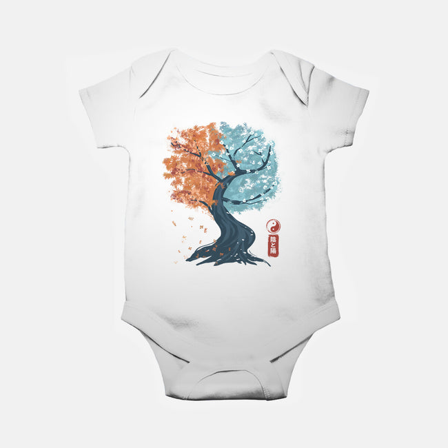 Yin Yang Tree-Baby-Basic-Onesie-IKILO