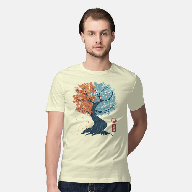 Yin Yang Tree-Mens-Premium-Tee-IKILO