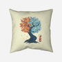 Yin Yang Tree-None-Non-Removable Cover w Insert-Throw Pillow-IKILO