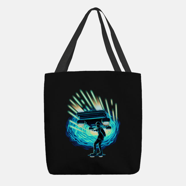 Time Surfing-None-Basic Tote-Bag-rmatix