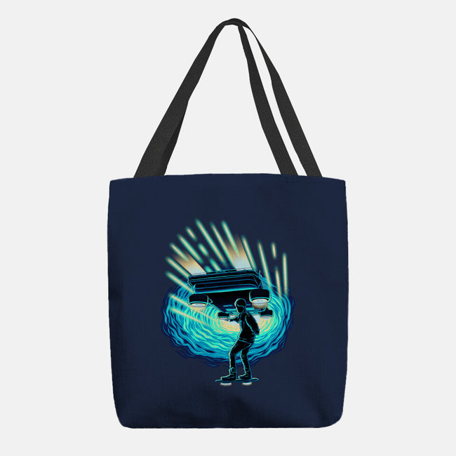 Time Surfing-None-Basic Tote-Bag-rmatix