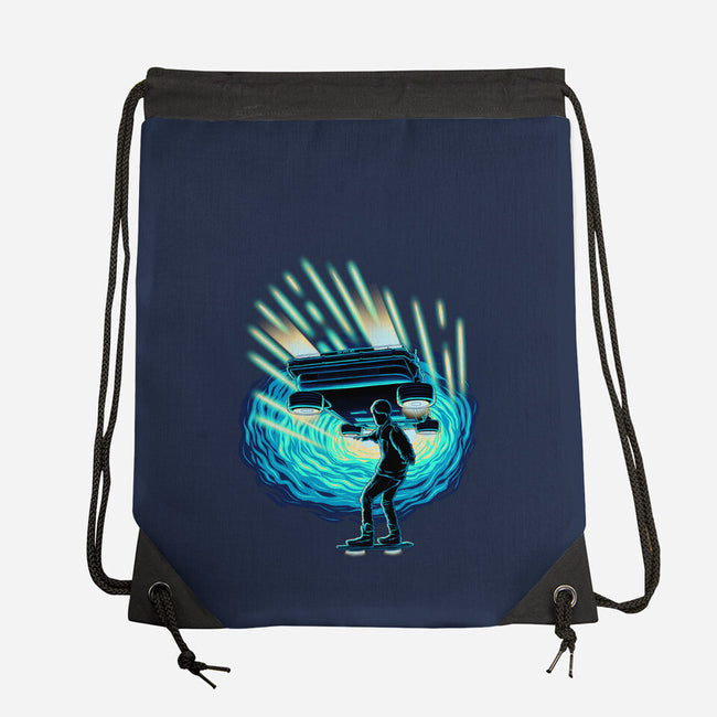 Time Surfing-None-Drawstring-Bag-rmatix