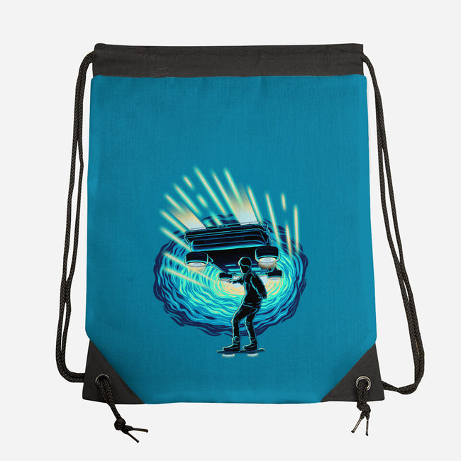 Time Surfing-None-Drawstring-Bag-rmatix