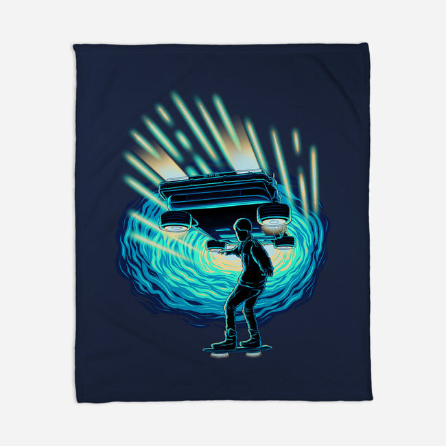 Time Surfing-None-Fleece-Blanket-rmatix