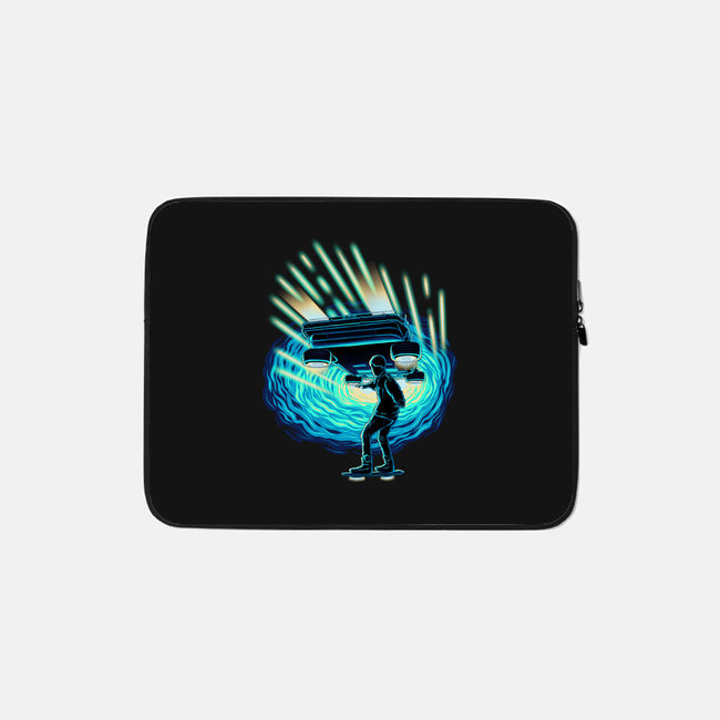 Time Surfing-None-Zippered-Laptop Sleeve-rmatix