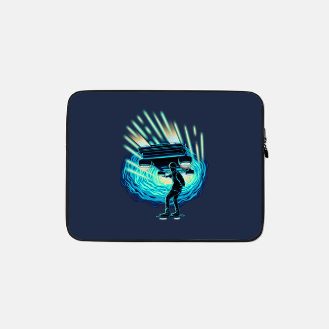 Time Surfing-None-Zippered-Laptop Sleeve-rmatix