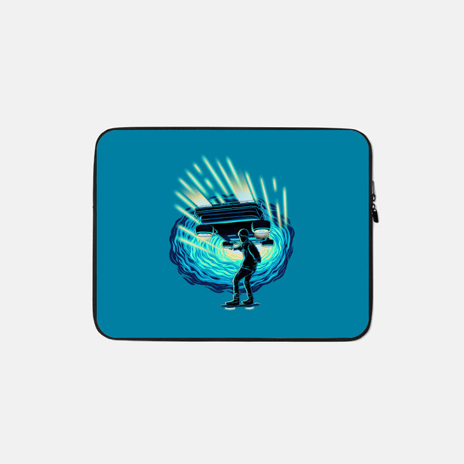 Time Surfing-None-Zippered-Laptop Sleeve-rmatix