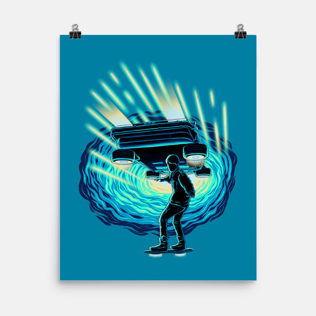 Time Surfing-None-Matte-Poster-rmatix