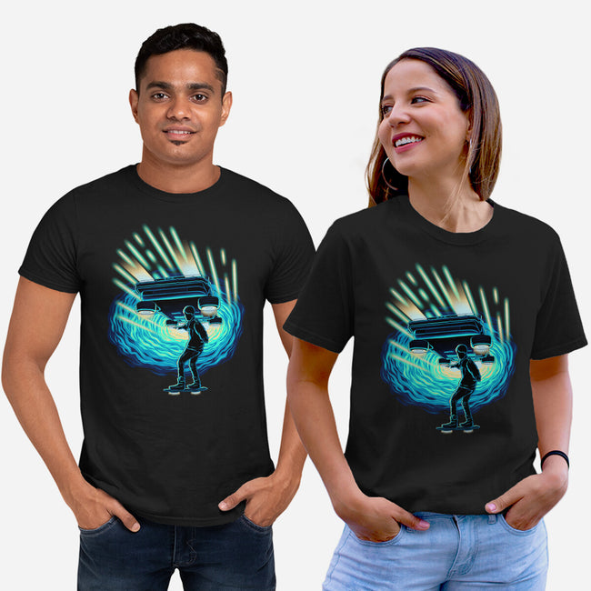 Time Surfing-Unisex-Basic-Tee-rmatix