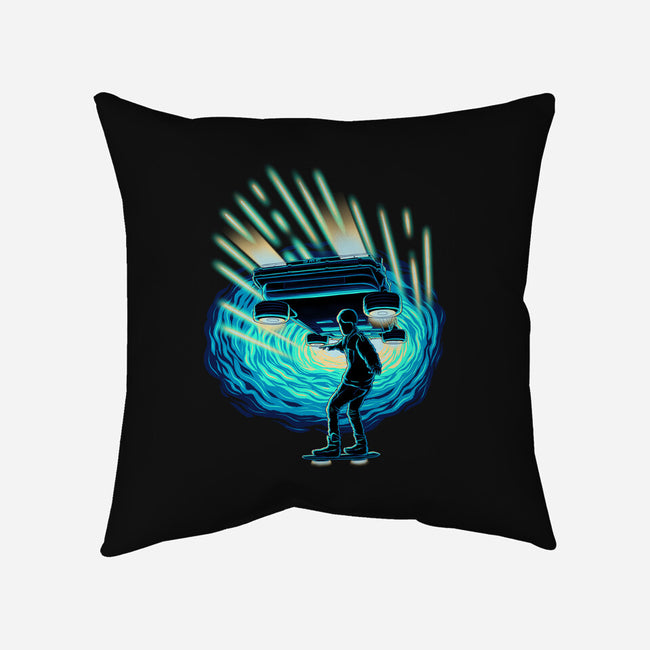 Time Surfing-None-Non-Removable Cover w Insert-Throw Pillow-rmatix