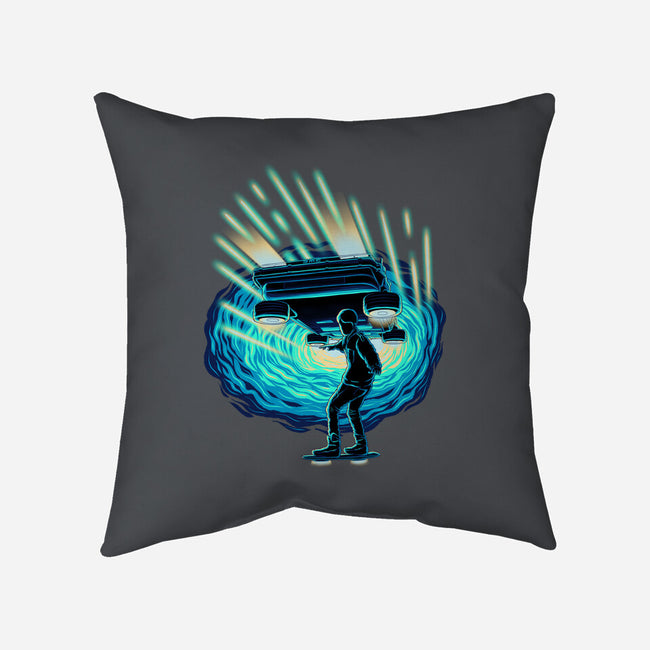 Time Surfing-None-Non-Removable Cover w Insert-Throw Pillow-rmatix