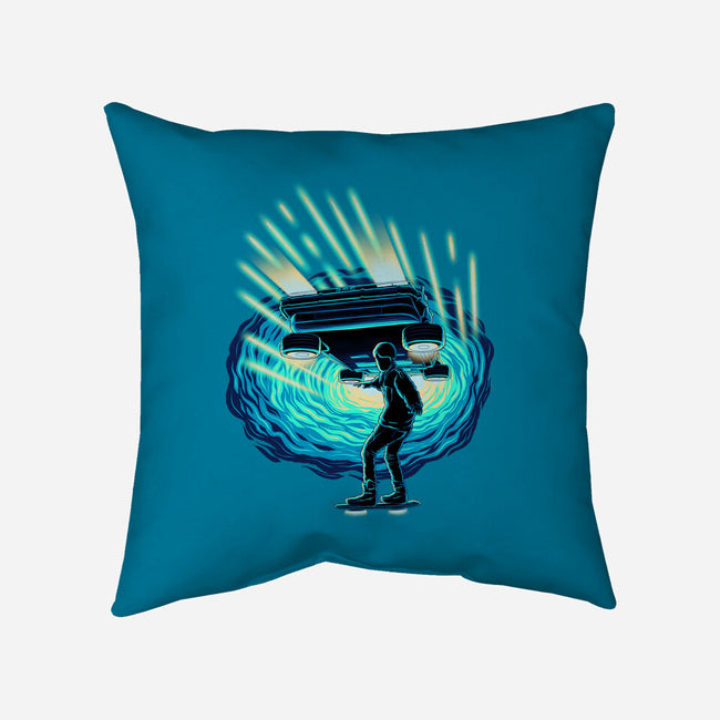 Time Surfing-None-Removable Cover-Throw Pillow-rmatix