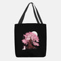 Fox At Sakura Tree-None-Basic Tote-Bag-IKILO