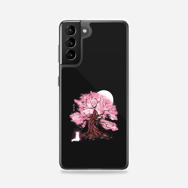 Fox At Sakura Tree-Samsung-Snap-Phone Case-IKILO