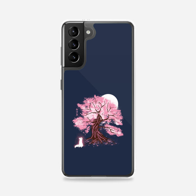 Fox At Sakura Tree-Samsung-Snap-Phone Case-IKILO