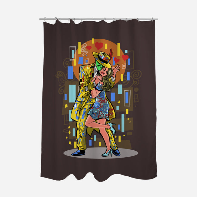 The Mask Kiss-None-Polyester-Shower Curtain-zascanauta