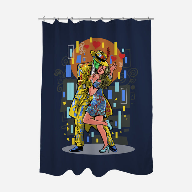 The Mask Kiss-None-Polyester-Shower Curtain-zascanauta