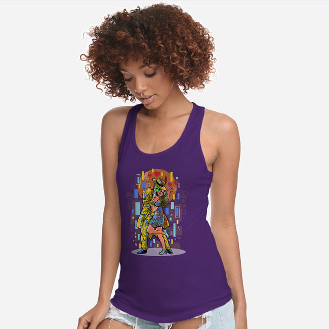 The Mask Kiss-Womens-Racerback-Tank-zascanauta