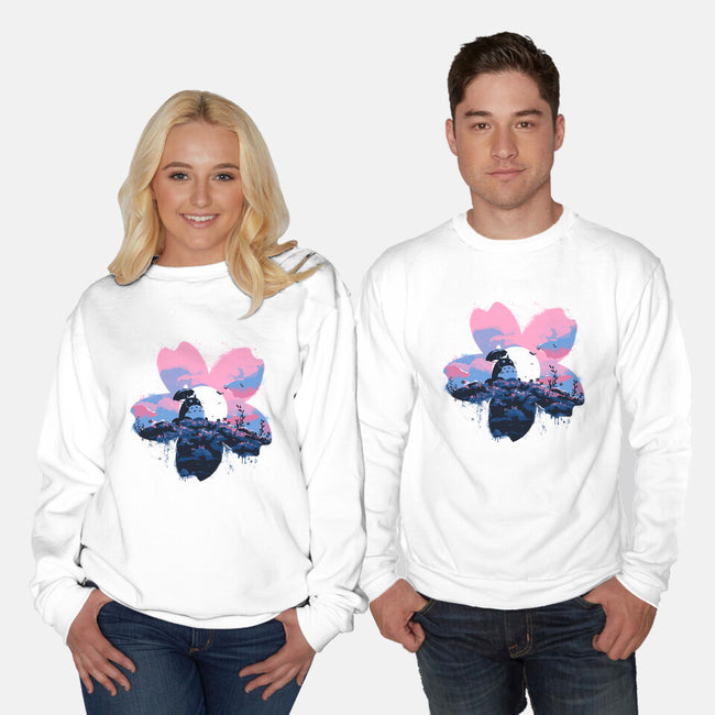 Sakura Spirit-Unisex-Crew Neck-Sweatshirt-IKILO