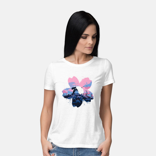 Sakura Spirit-Womens-Basic-Tee-IKILO