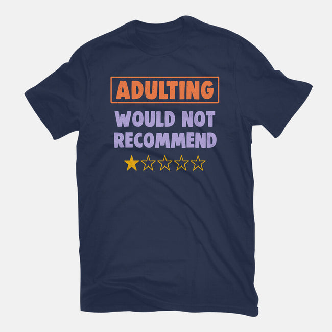 Adulting Would Not Recommend-Womens-Fitted-Tee-koalastudio