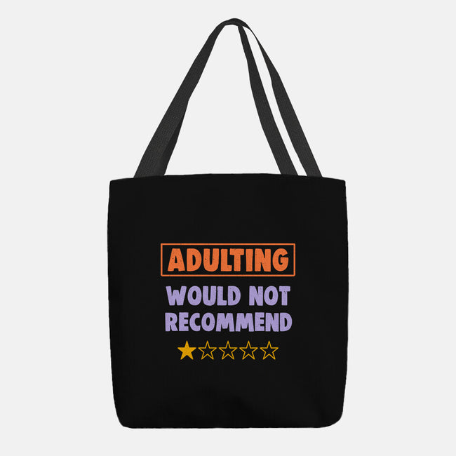 Adulting Would Not Recommend-None-Basic Tote-Bag-koalastudio