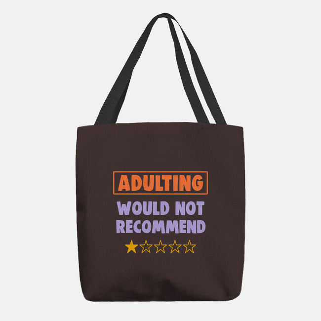 Adulting Would Not Recommend-None-Basic Tote-Bag-koalastudio