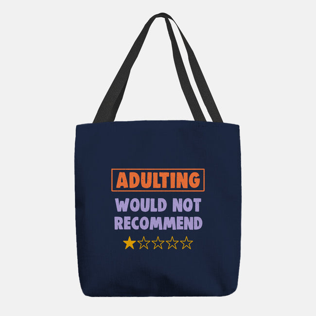 Adulting Would Not Recommend-None-Basic Tote-Bag-koalastudio