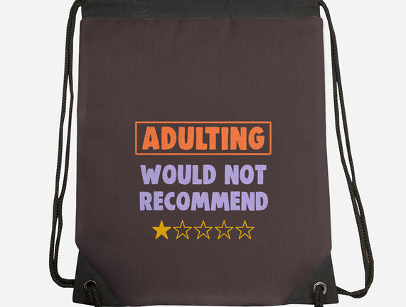 Adulting Would Not Recommend