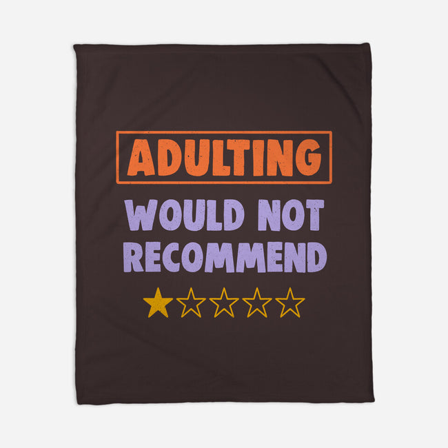 Adulting Would Not Recommend-None-Fleece-Blanket-koalastudio