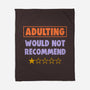 Adulting Would Not Recommend-None-Fleece-Blanket-koalastudio