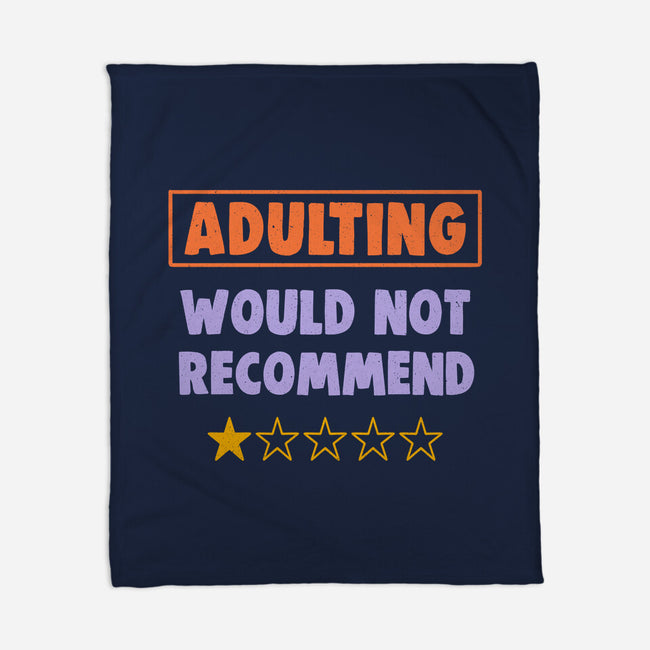 Adulting Would Not Recommend-None-Fleece-Blanket-koalastudio