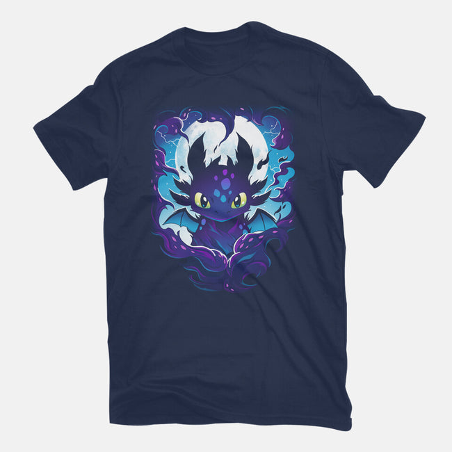 Darkness Dragon-Womens-Fitted-Tee-Vallina84