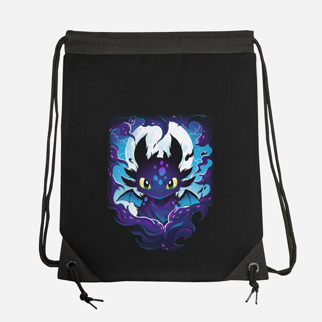 Darkness Dragon-None-Drawstring-Bag-Vallina84