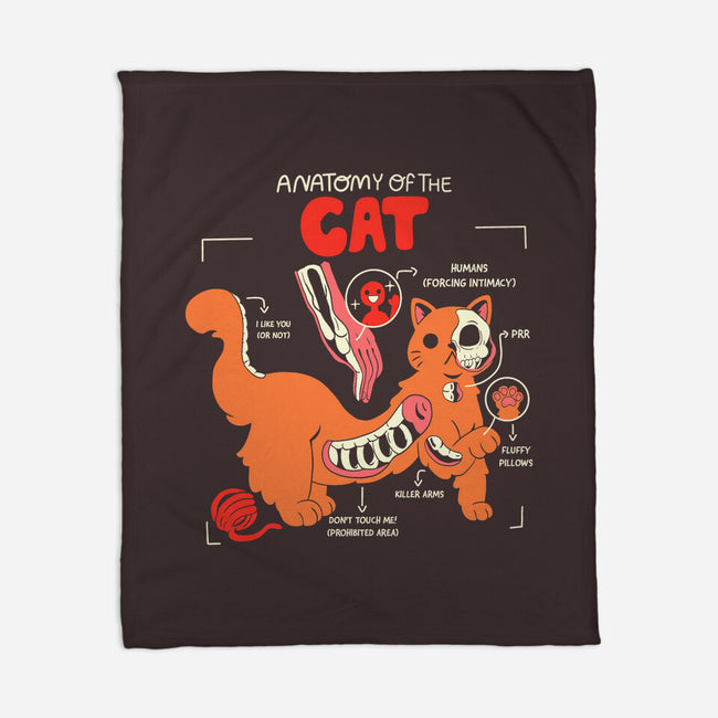 Anatomy Of The Cat-None-Fleece-Blanket-yumie