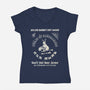 Killer Rabbit Hot Sauce-Womens-V-Neck-Tee-kg07