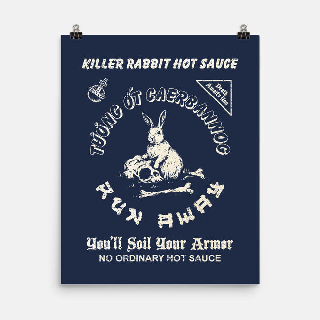 Killer Rabbit Hot Sauce-None-Matte-Poster-kg07