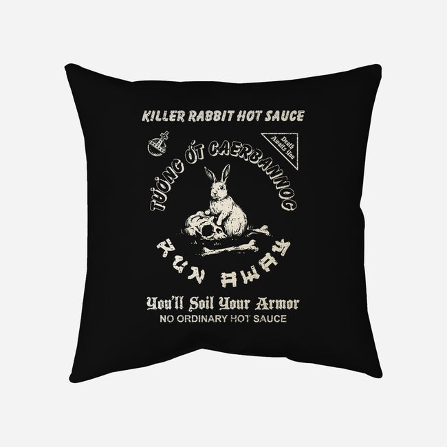 Killer Rabbit Hot Sauce-None-Non-Removable Cover w Insert-Throw Pillow-kg07