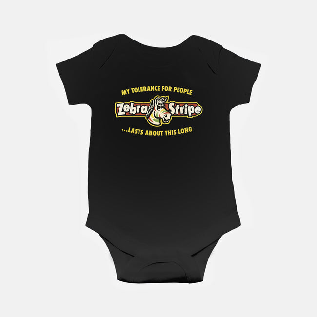 Zebra Striped Gum-Baby-Basic-Onesie-kg07