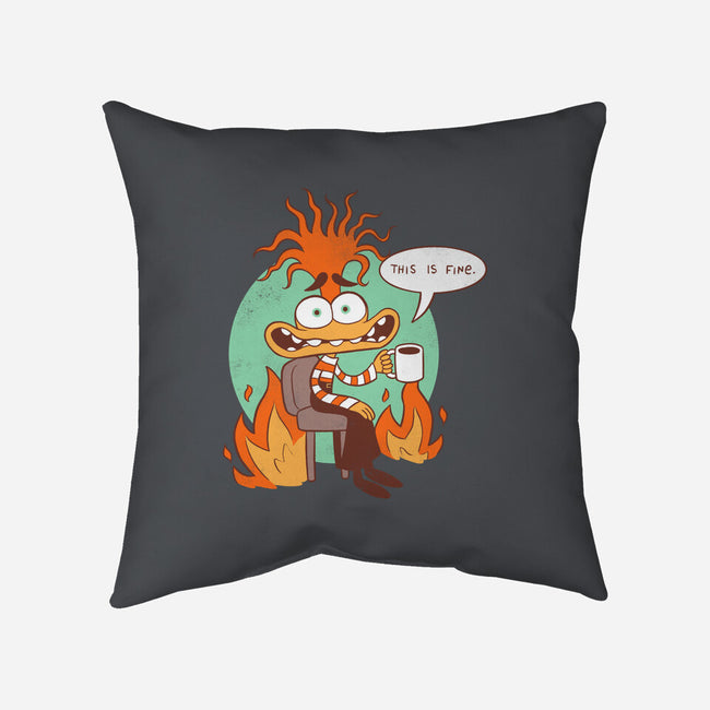 Anxiety Is Fine-None-Non-Removable Cover w Insert-Throw Pillow-paulagarcia