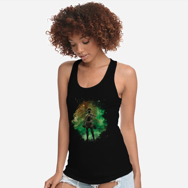 Soul Of The Attack Titan-Womens-Racerback-Tank-Donnie