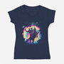 Merc Unicorn-Womens-V-Neck-Tee-Donnie