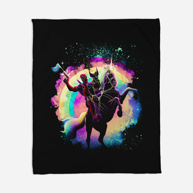 Merc Unicorn-None-Fleece-Blanket-Donnie