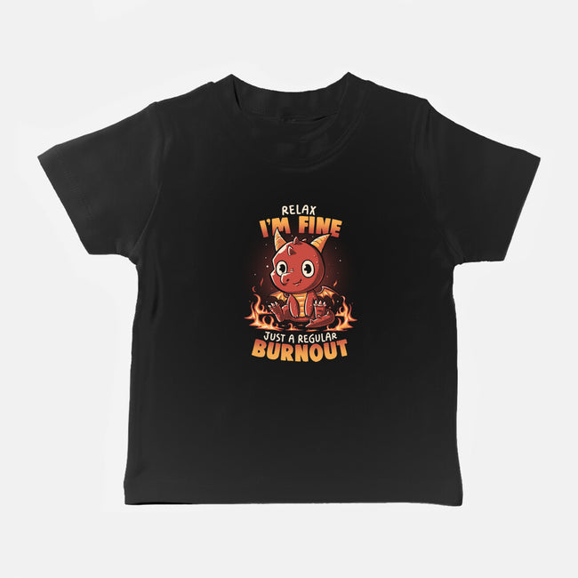 Burnout Dragon-Baby-Basic-Tee-koalastudio