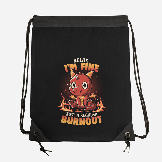 Burnout Dragon-None-Drawstring-Bag-koalastudio