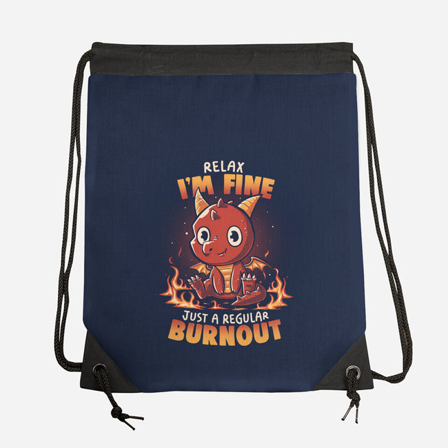 Burnout Dragon-None-Drawstring-Bag-koalastudio