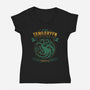 Team Green-Womens-V-Neck-Tee-teesgeex